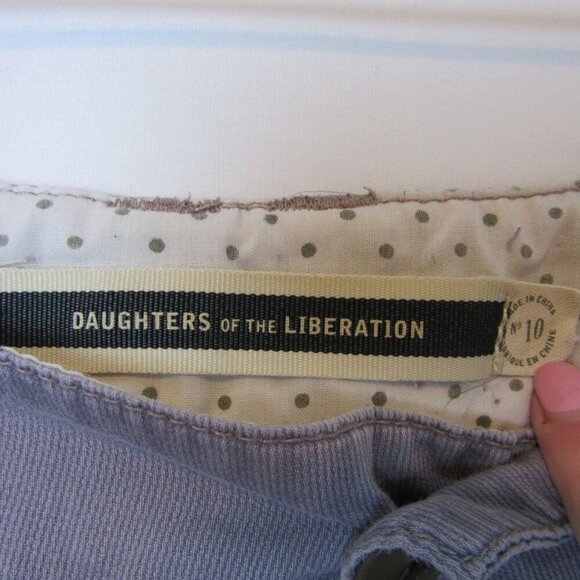 Anthropology Daughters of the Liberation Corduroy Straight Leg Pants Women's 10 - Picture 3 of 6